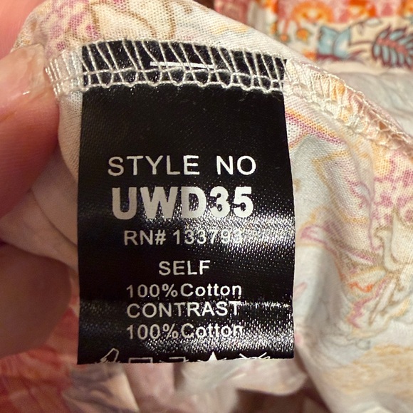 Pol Ruffle Tiered Floral Boho Maxi DRESS WOMEN’s size medium mix prints NEW - Picture 9 of 10